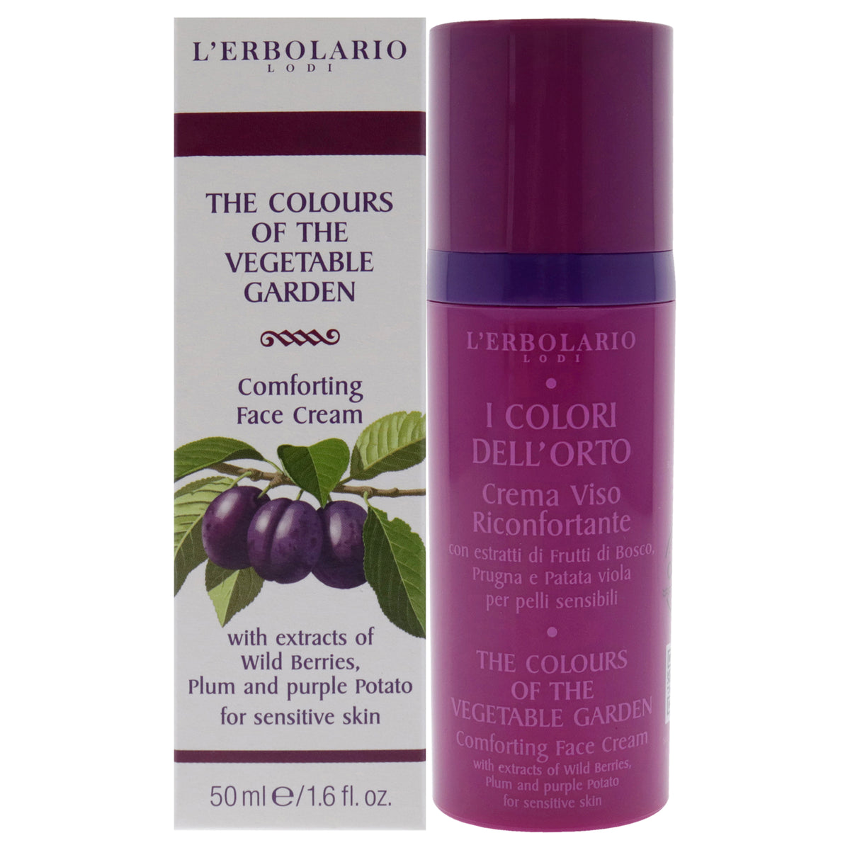 The Colours of the Vegetable Garde  Conforting Face Cream by LErbolario for Women  16 oz Cream