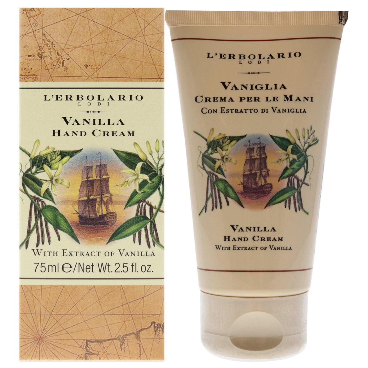 Vanilla Hand Cream by Lerbolario for Women  25 oz Cream