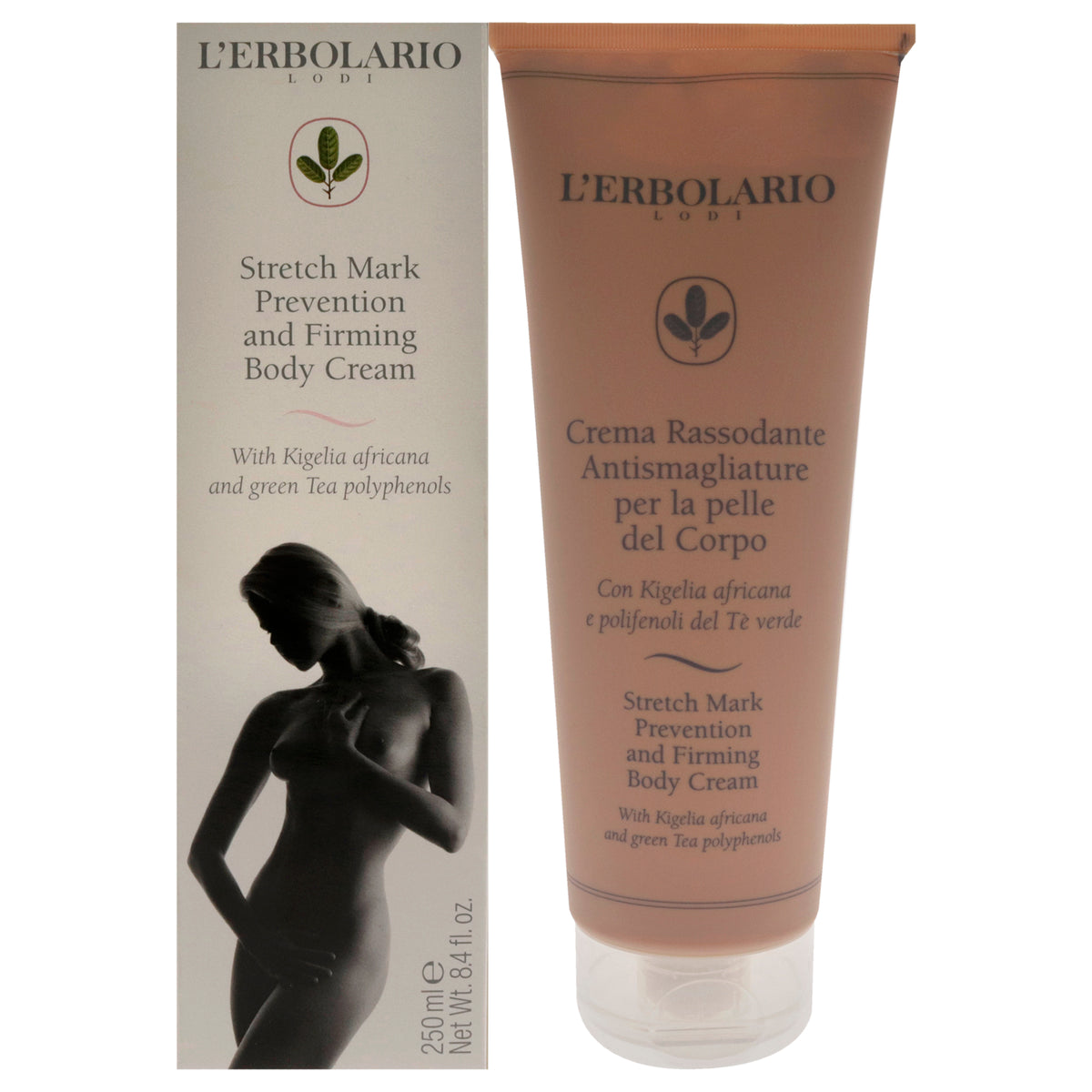 Stretch Mark Prevention and Firming Cream by Lerbolario for Women  84 oz Body Cream