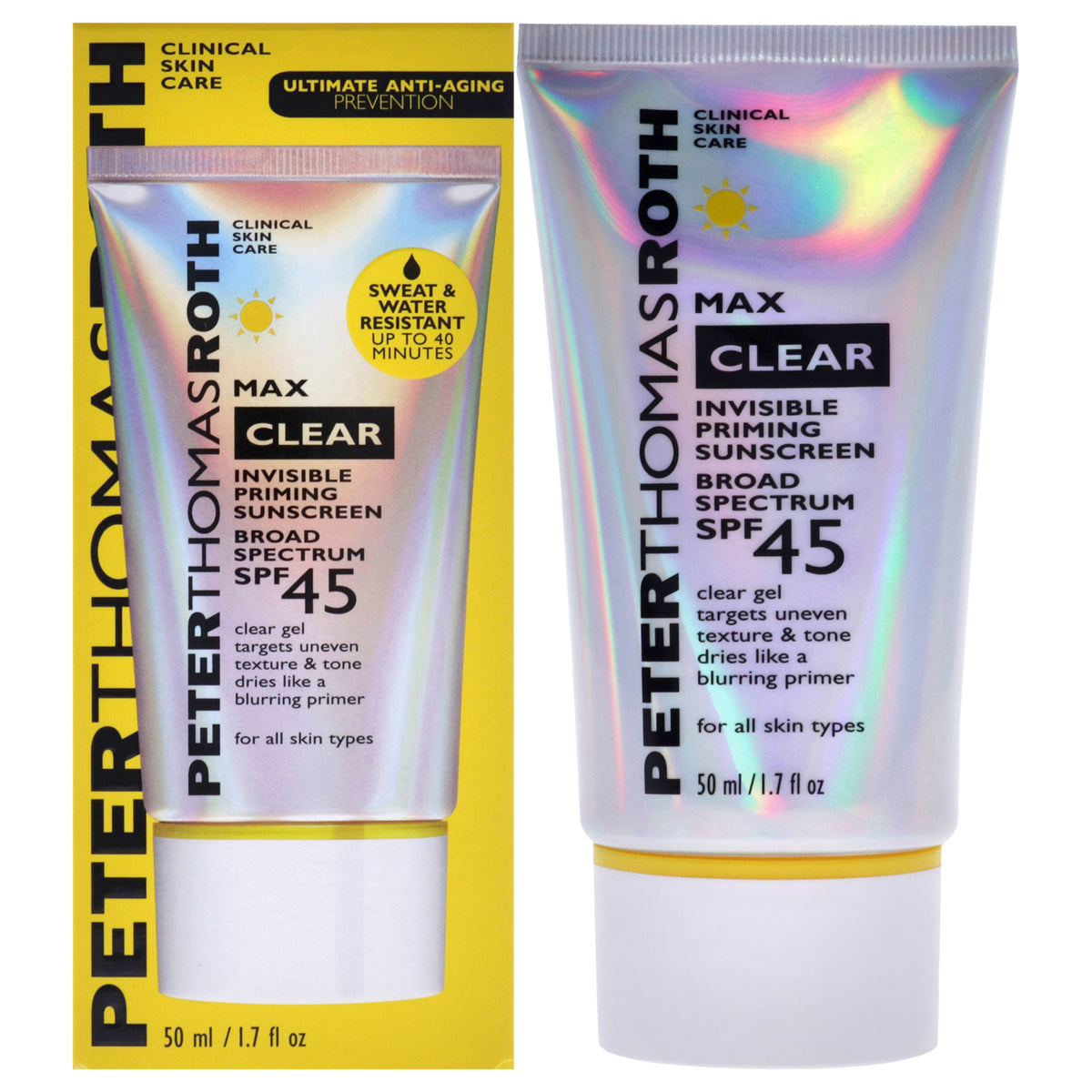 Clear Invisible Priming Sunscreen SPF 45 by Peter Thomas Roth for Unisex  17 oz Sunscreen