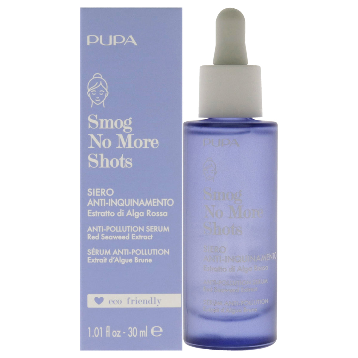 Smog No More Shots AntiPollution Serum by Pupa Milano for Women  101 oz Serum