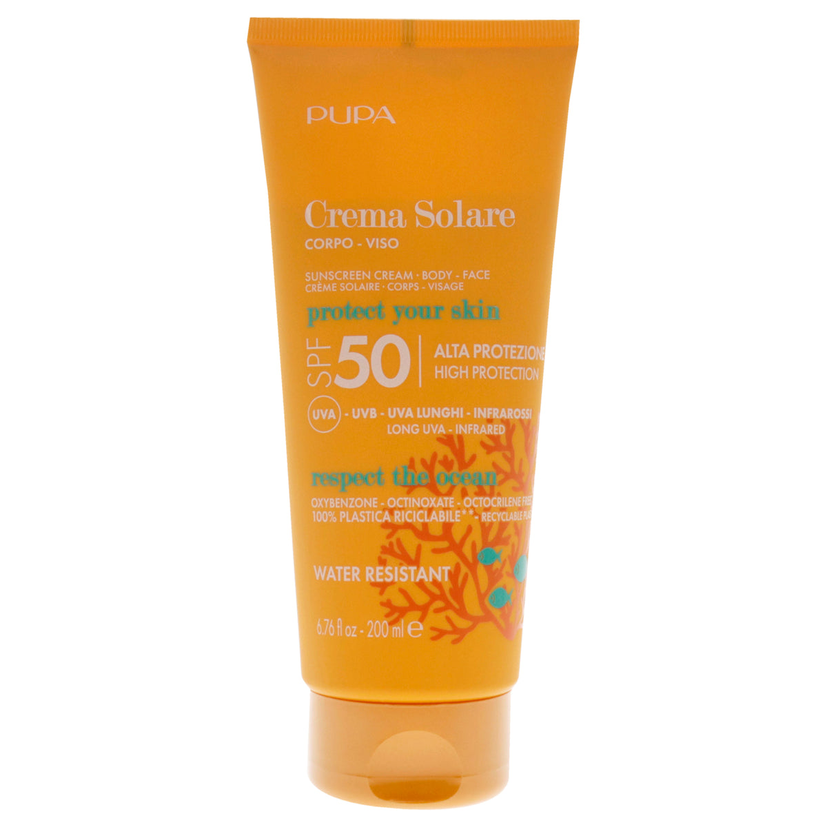 Sunscreen Cream SPF 50 by Pupa Milano for Unisex  676 oz Sunscreen