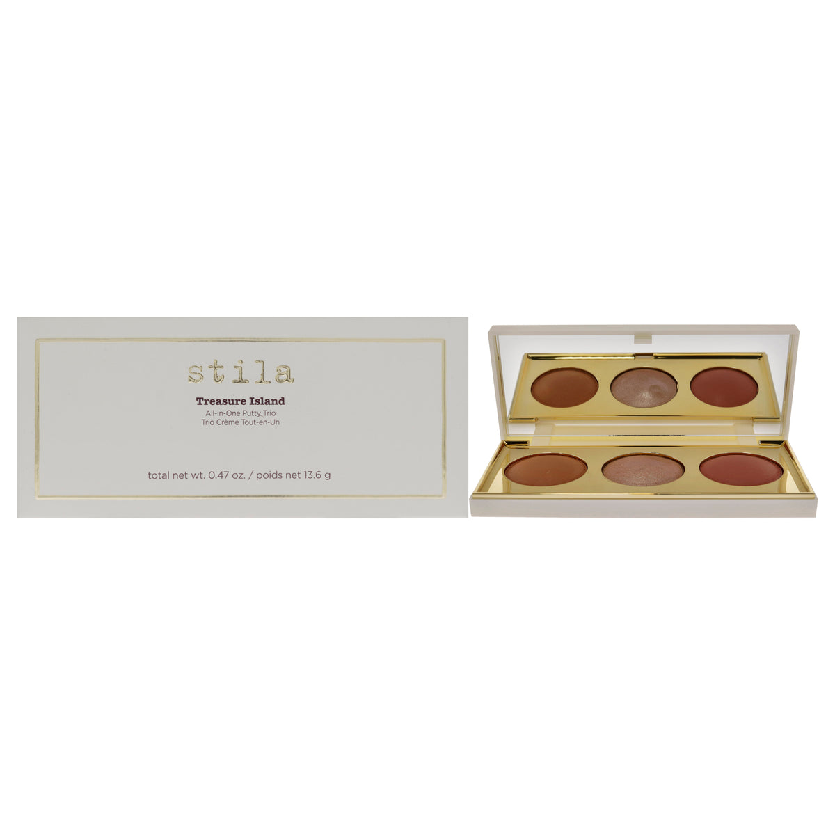 Treasure Island AllinOne Putty Trio Palette by Stila for Women  047 oz Makeup