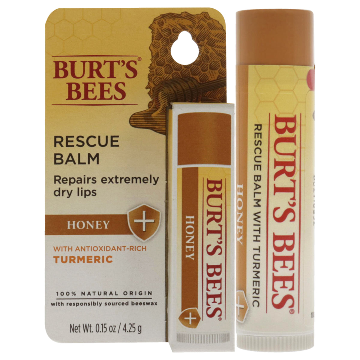 Honey Rescue Balm by Burts Bees for Unisex  015 oz Lip Balm