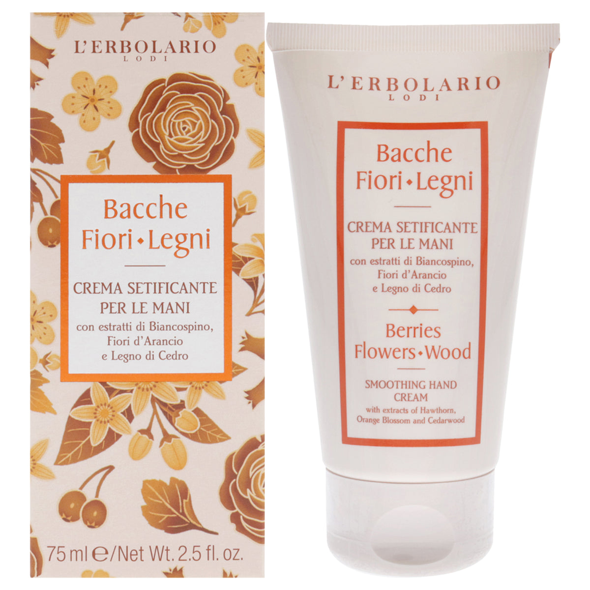 Berries Flowers Wood Smoothing Hand Cream by LErbolario for Unisex  25 oz Cream