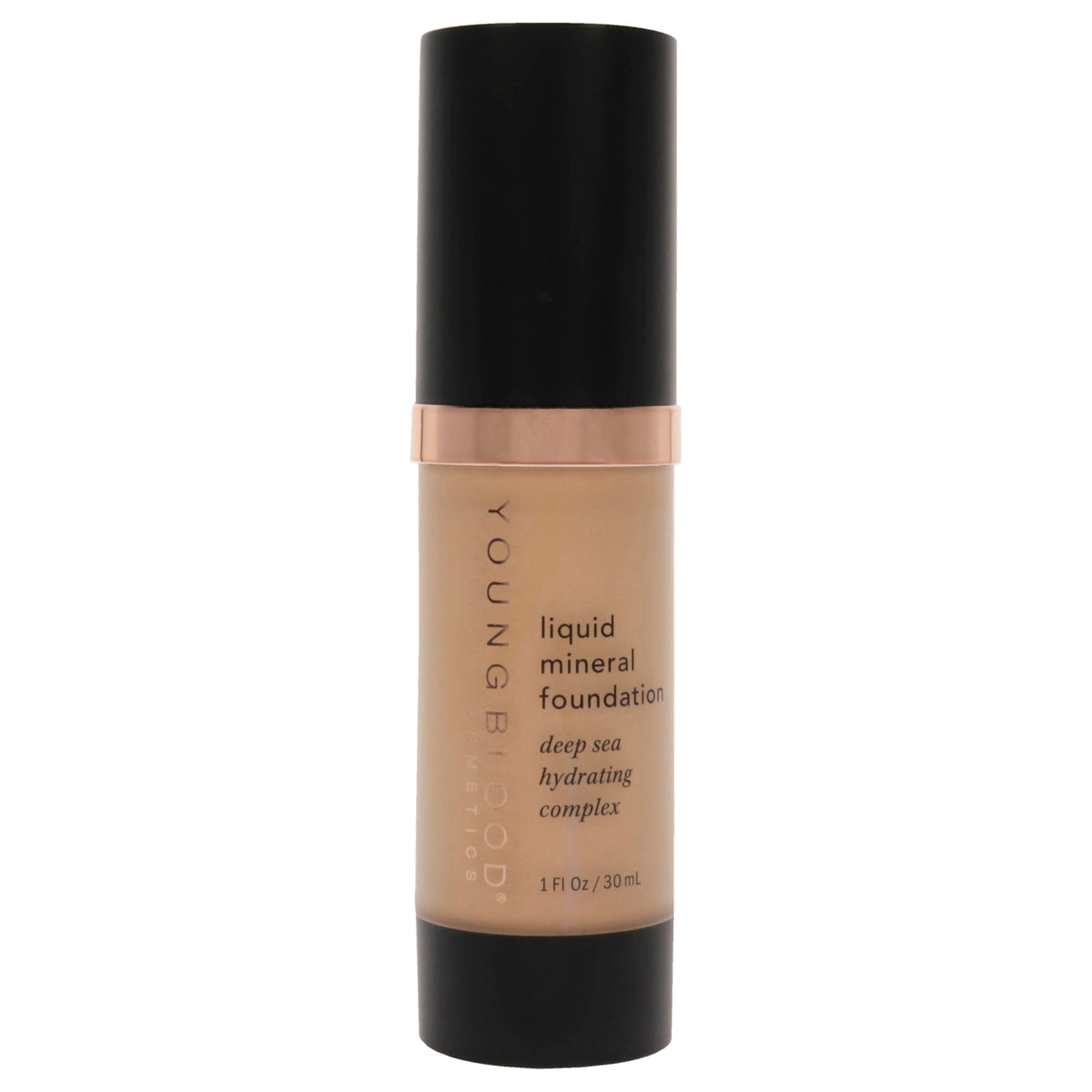 Liquid Mineral Foundation  Sun Kissed by Youngblood for Women  1 oz Foundation Tester