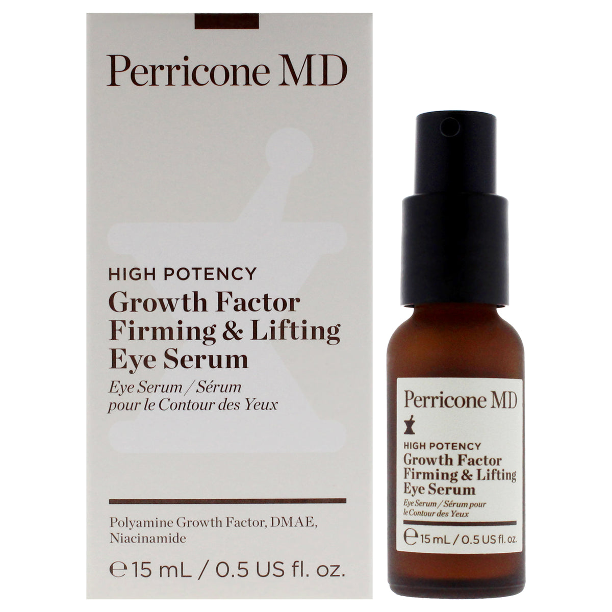 High Potency Growth Factor Firming and Lifting Eye Serum by Perricone MD for Unisex  05 oz Serum