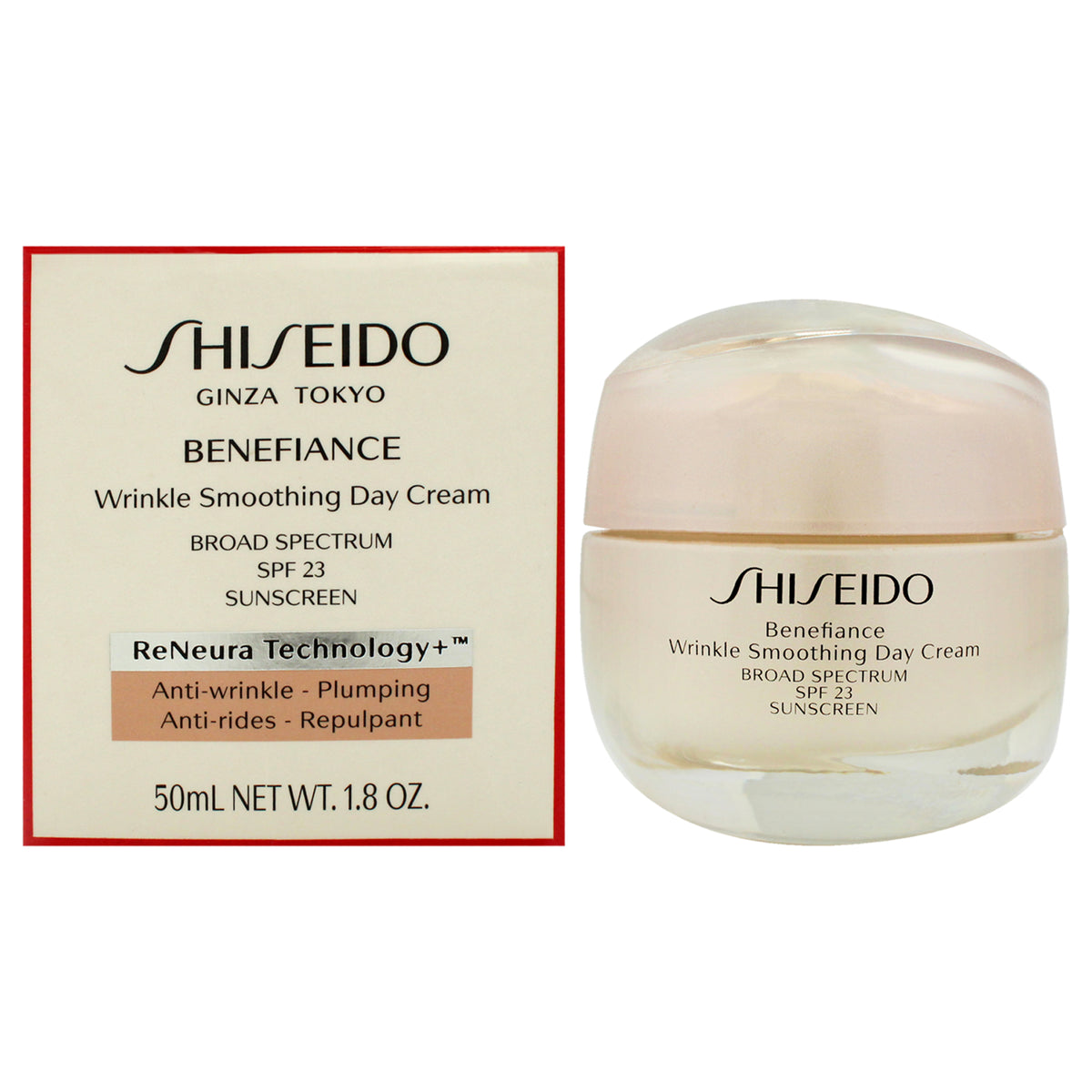 Benefiance Wrinkle Smoothing Day Cream SPF 23 by Shiseido for Unisex  18 oz Cream Tester