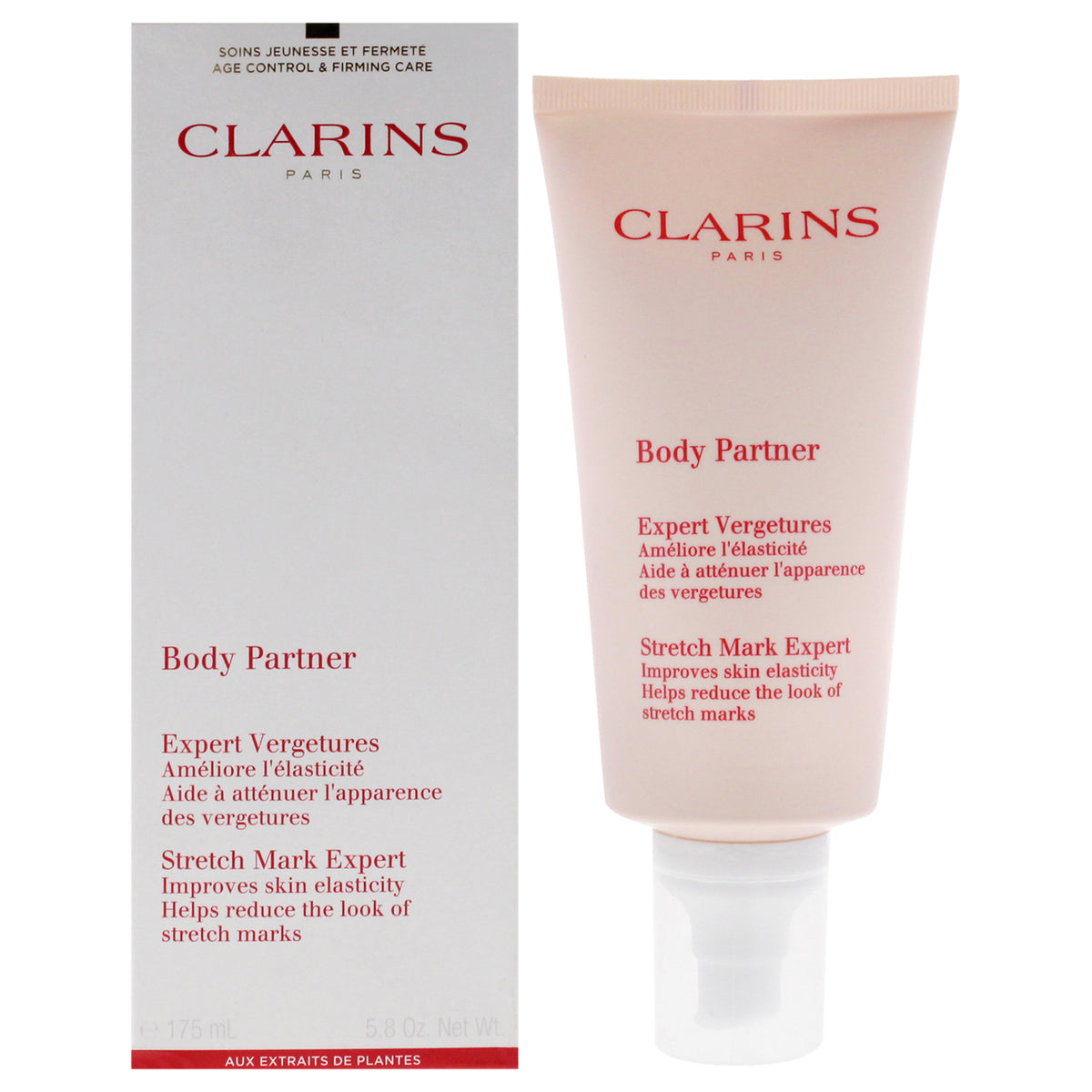 Body Partner Stretch Mark Expert by Clarins for Unisex  58 oz Body Lotion Tester