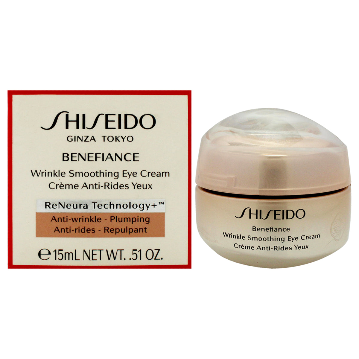 Benefiance Wrinkle Smoothing Eye Cream by Shiseido for Unisex  051 oz Cream Tester