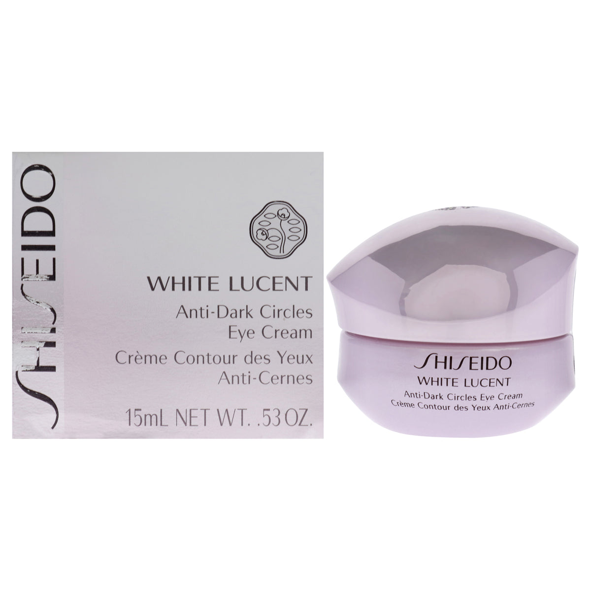 White Lucent AntiDark Circles Eye Cream by Shiseido for Unisex  053 oz Cream Tester