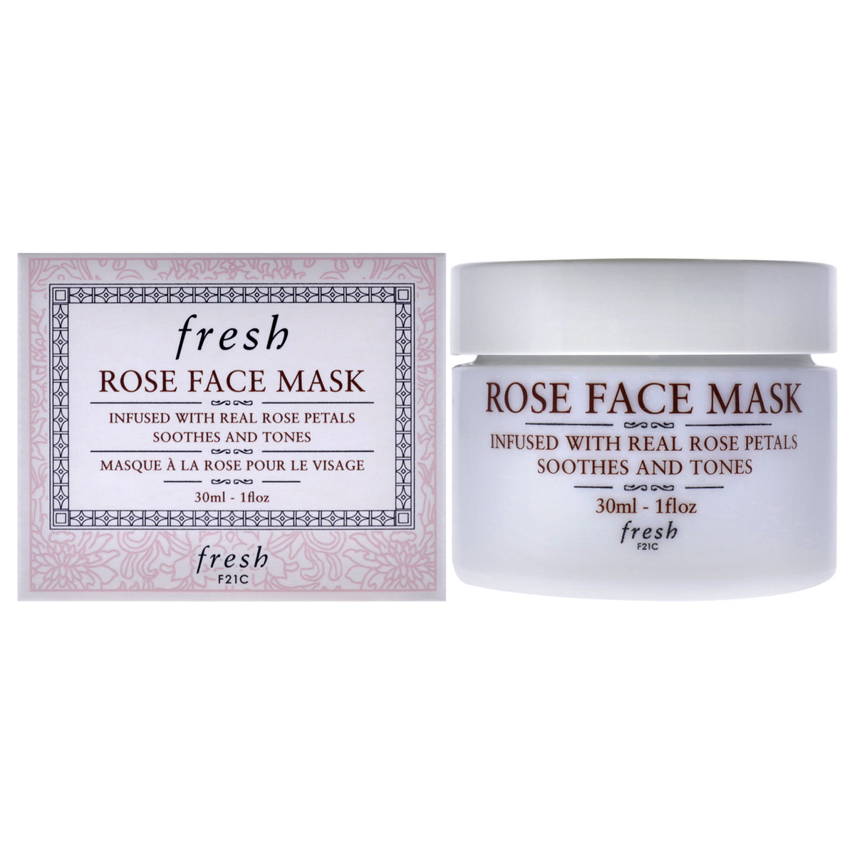 Rose Face Mask by Fresh for Women  1 oz Mask