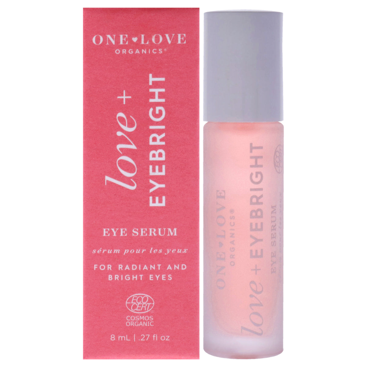 One Love Organics Love Plus Eyebright Eye Serum by One Love Organics for Women  027 oz Serum