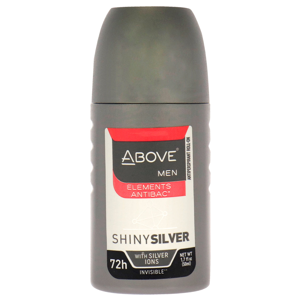 72 Hours Elements Antibac Antiperspirant Deodorant  Shiny Silver by Above for Men  17 oz Deodorant RollOn