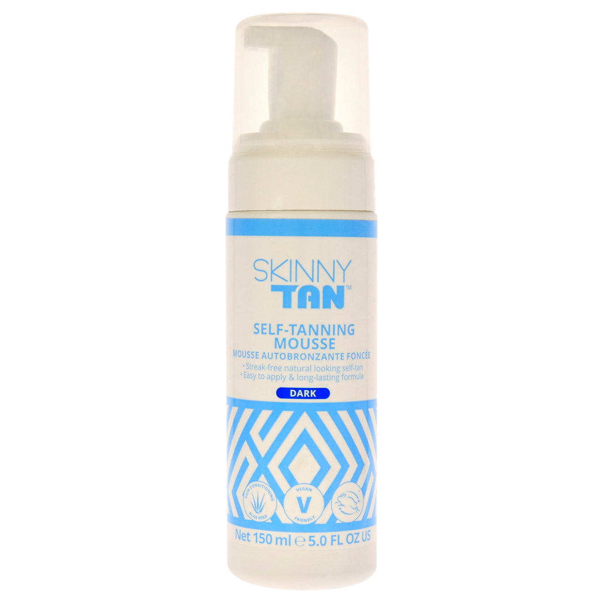 SelfTanning Mousse  Dark by Skinny Tan for Unisex  5 oz Bronzer