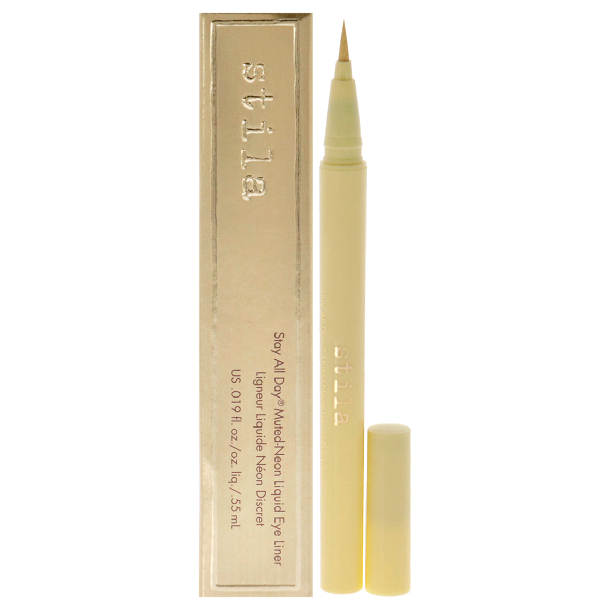 Stay All Day MutedNeon Liquid Eye Liner  Mellow Yellow by Stila for Women  0019 oz Eyeliner