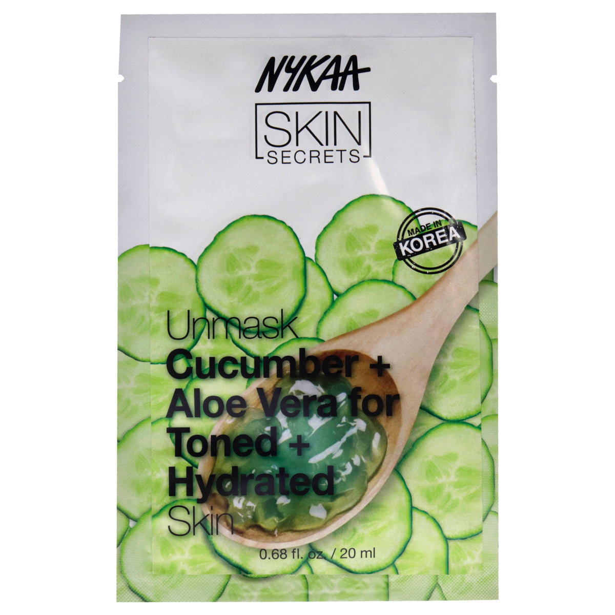 Skin Secrets Sheet Mask  Cucumber and Aloe by Nykaa Naturals for Women  1 Pc Mask