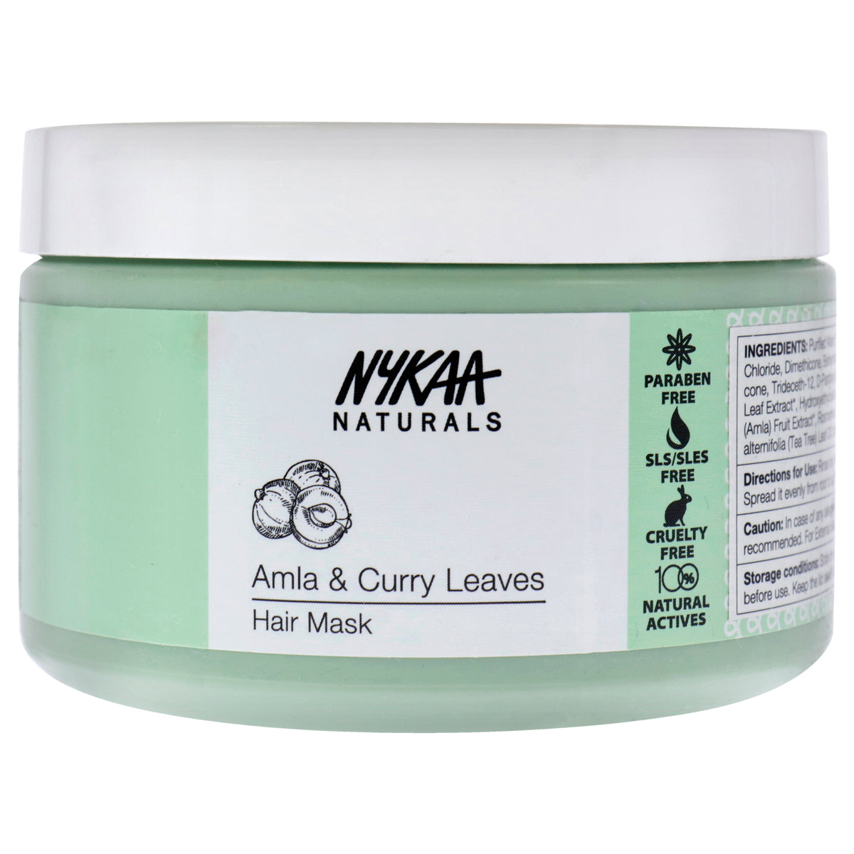 Hair Mask  Amla and Curry Leaves by Nykaa Naturals for Women  676 oz Masque