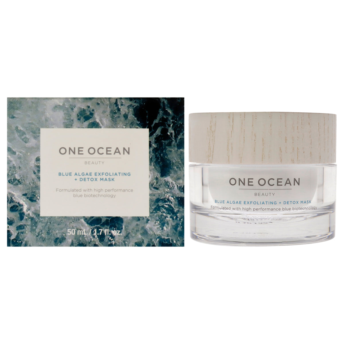 Blue Algae Exfoliating Plus Detox Mask by One Ocean Beauty for Women  17 oz Mask