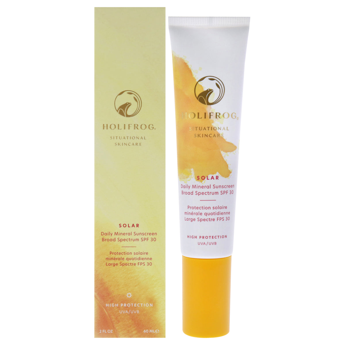 Solar Daily Mineral Sunscreen SPF 30 by HoliFrog for Women  2 oz Sunscreen