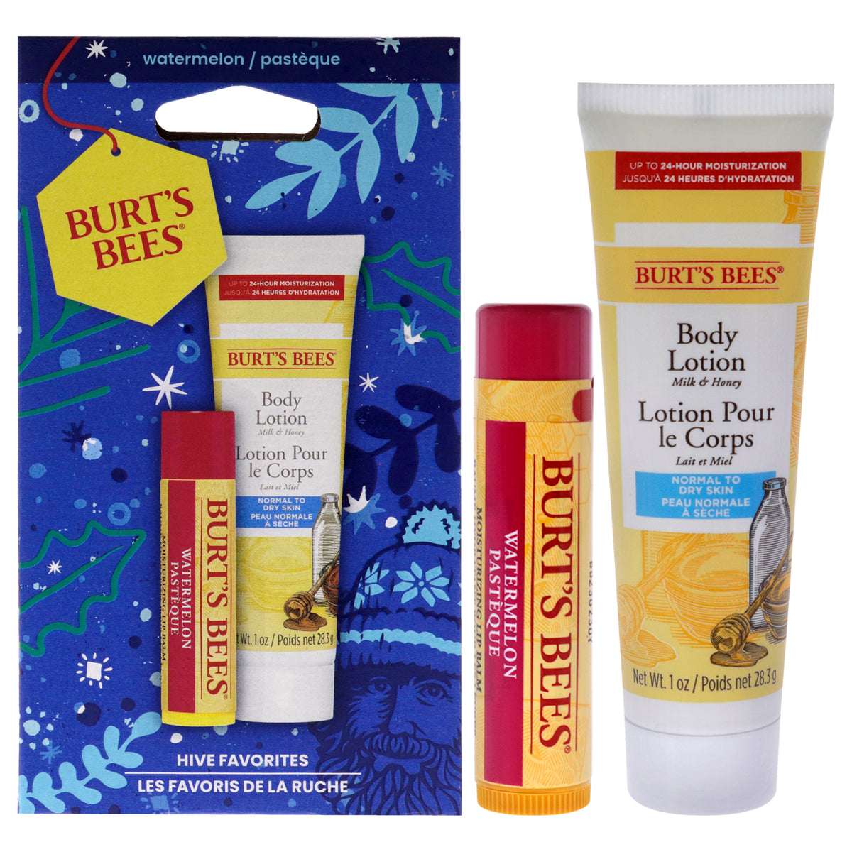 Burts Bees Hive Favorites Watermelon Gift by Burts Bees  2 Pc 015oz Watermelon Lip Balm  1oz Body Lotion