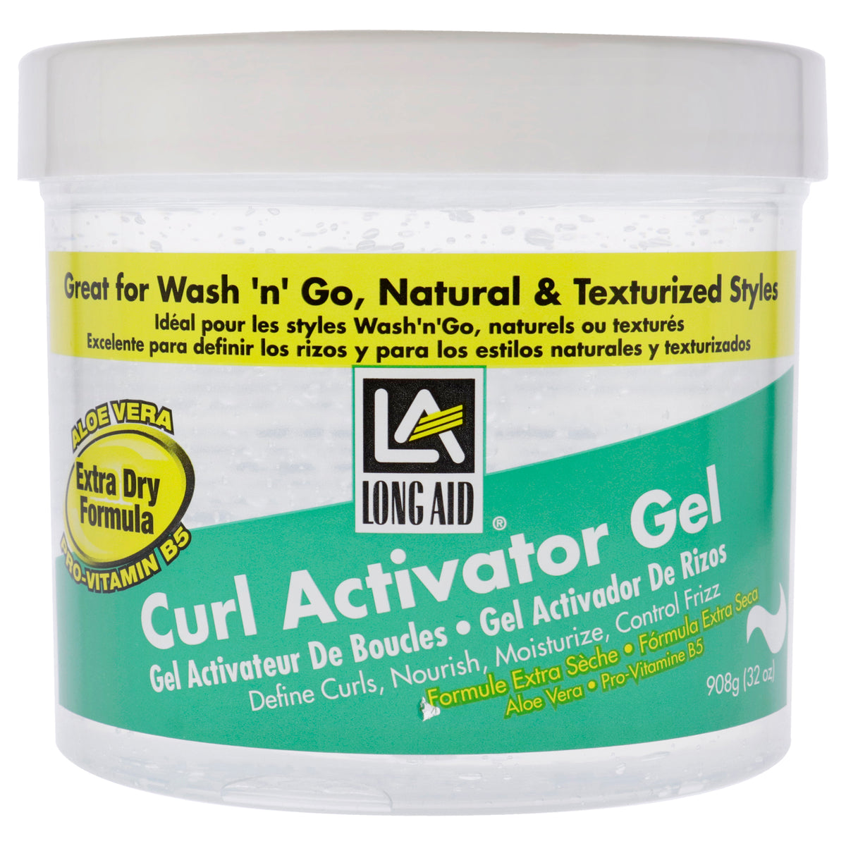 LongAid Curl Activator Gel  Extra Dry by Ampro for Women  32 oz Gel