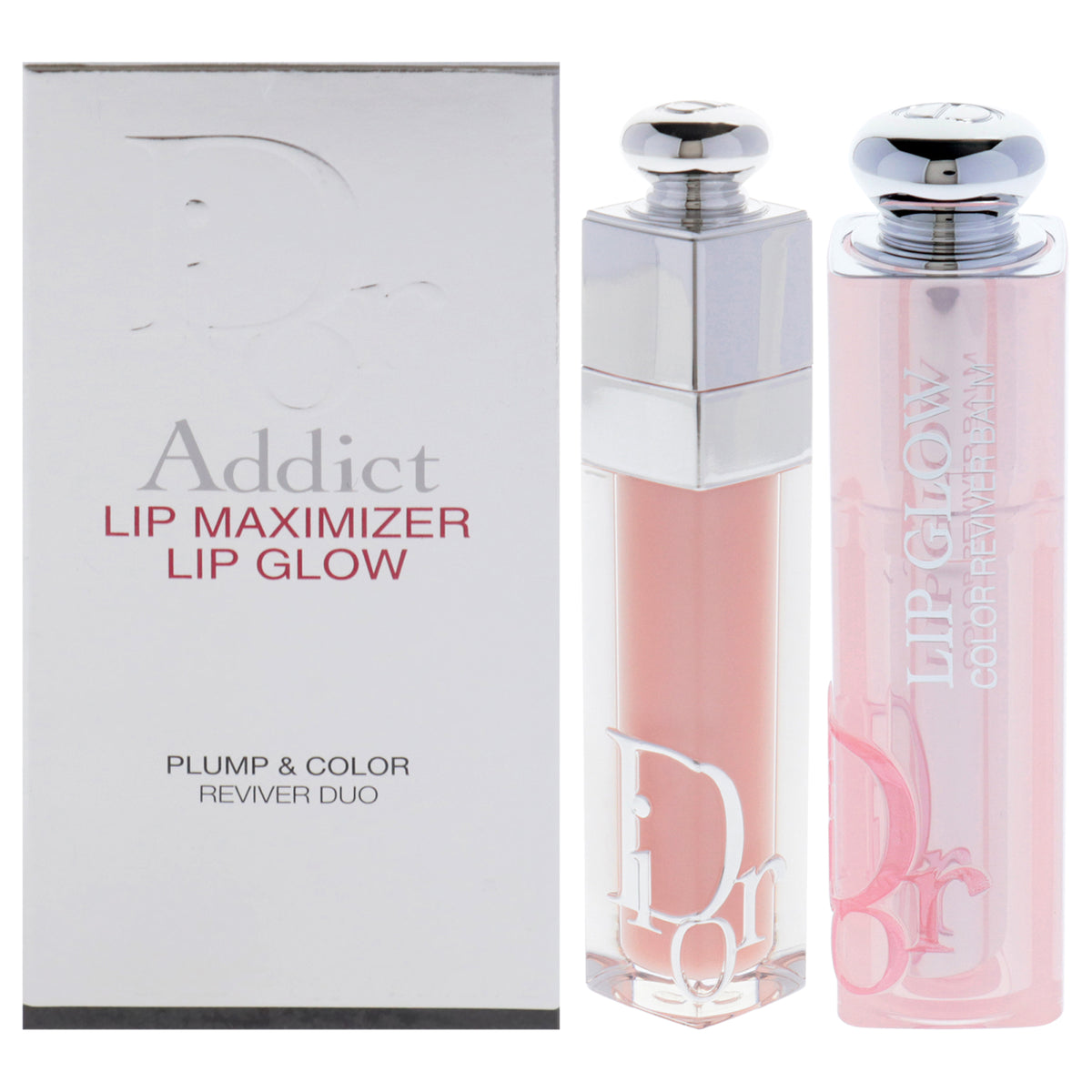 Dior Addict Lip Maximizer and Lip Glow Duo by Christian Dior for Women  2 Pc 020oz Dior Addict Lip Maximizer  001 Pink   011