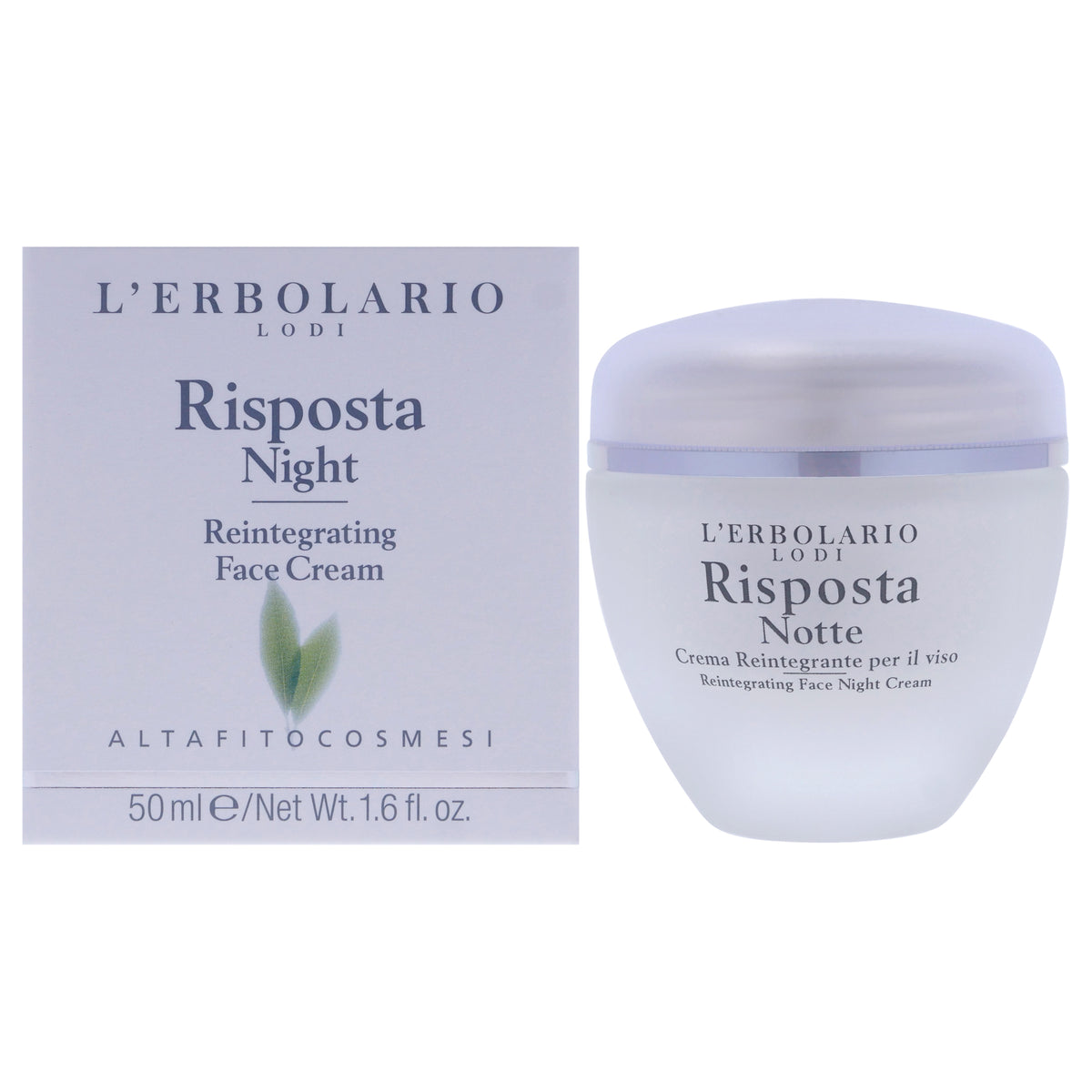 Risposta Night Reintegrating Face Cream by LErbolario for Women  16 oz Cream