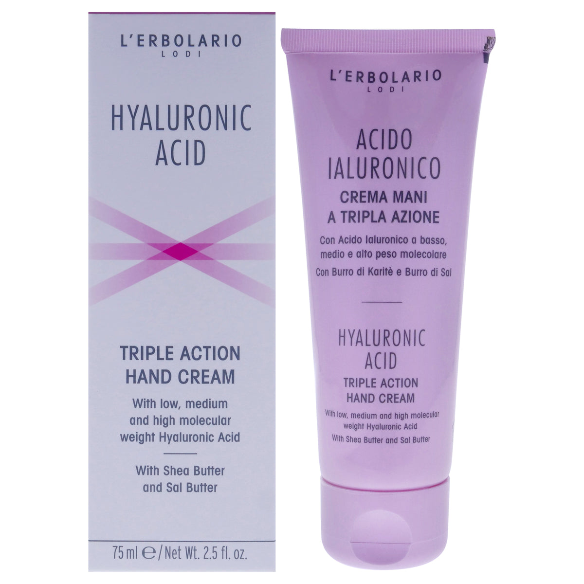 Hyaluronic Acid Triple Action Hand Cream by LErbolario for Unisex  25 oz Cream