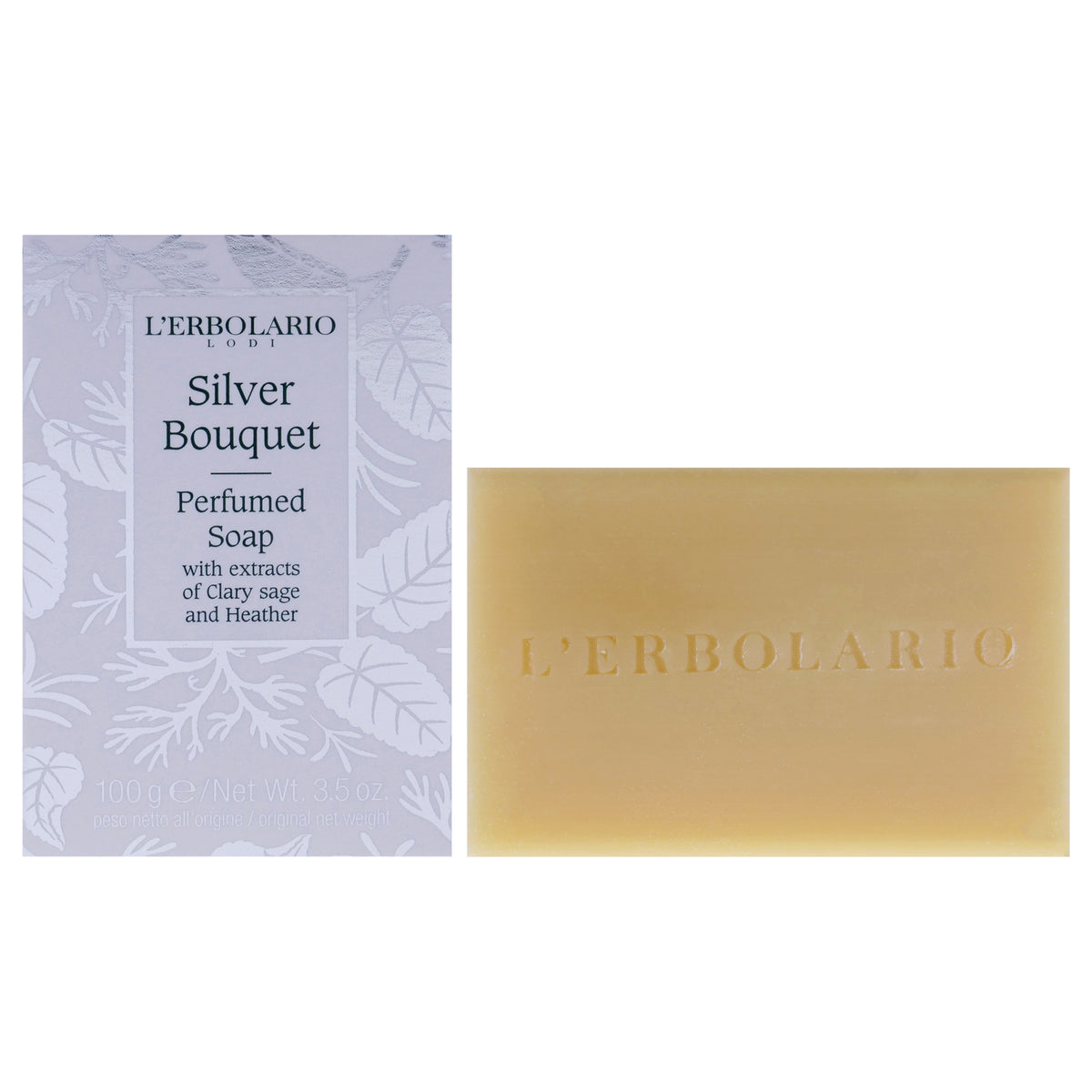 Perfumed Soap  Silver Bouquet by LErbolario for Unisex  35 oz Soap