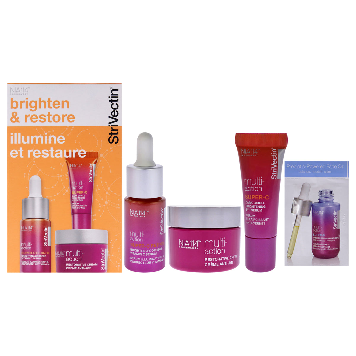 Power Starters MultiAction Brighten and Restore Trio by Strivectin for Women  3 Pc 05 oz SuperC Retinol Brighten and Correct