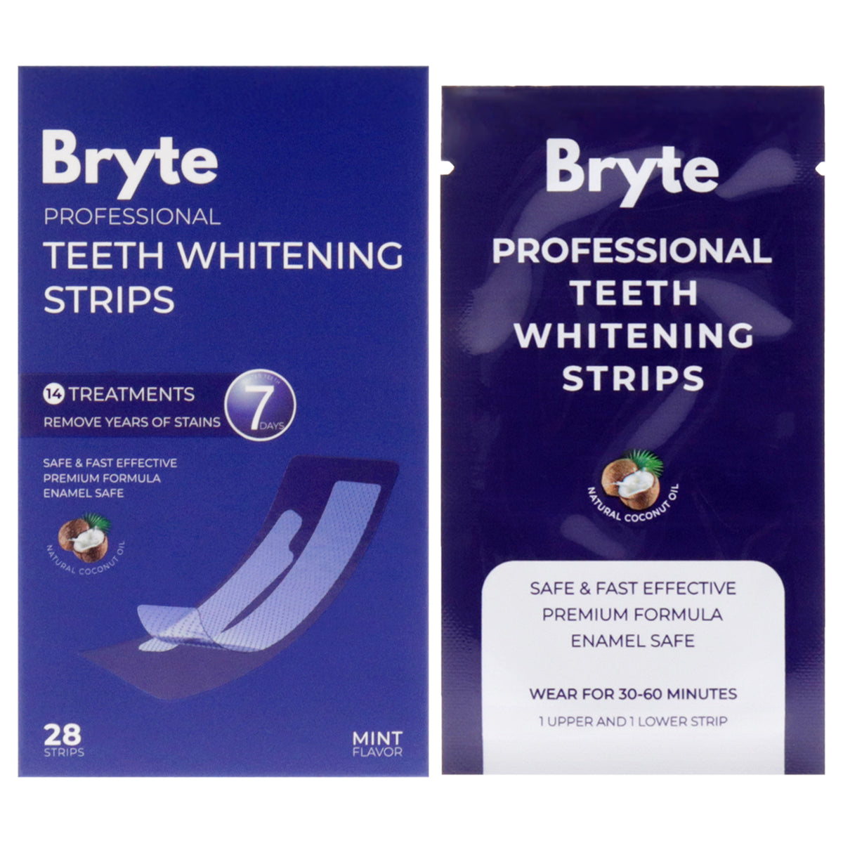 Professional Teeth Whitening Strips by Bryte for Unisex  28 Pc Strips