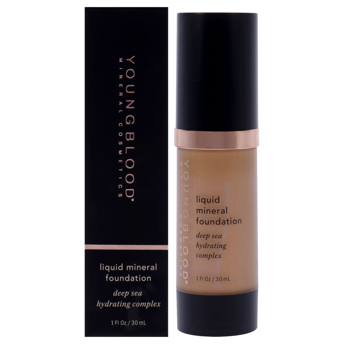 Liquid Mineral Foundation  Nutmeg by Youngblood for Women  1 oz Foundation