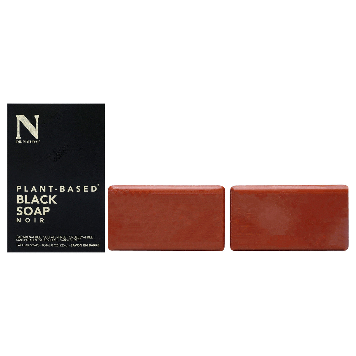 Bar Soap  Black by Dr Natural for Unisex  2 x 8 oz Soap