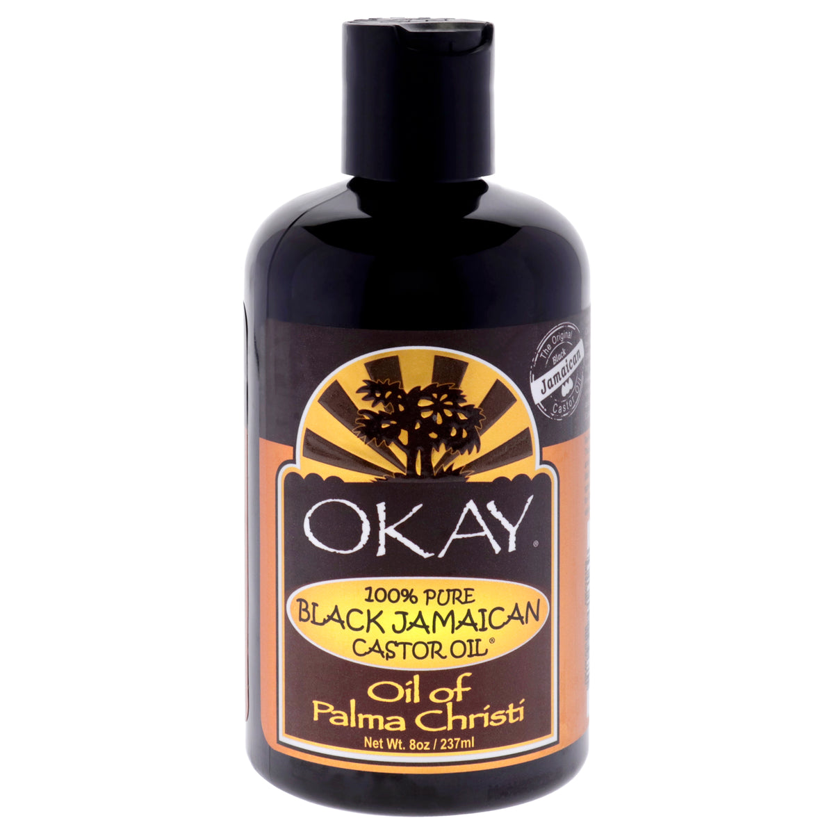 100 Percent Pure Black Jamaican Castor Oil by Okay for Unisex  8 oz Oil