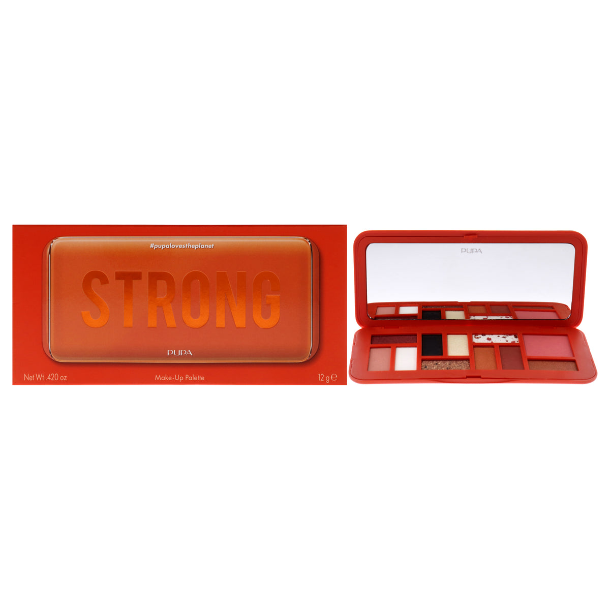 MakeUp Palette  004 Strong by Pupa Milano for Women  0420 oz Makeup