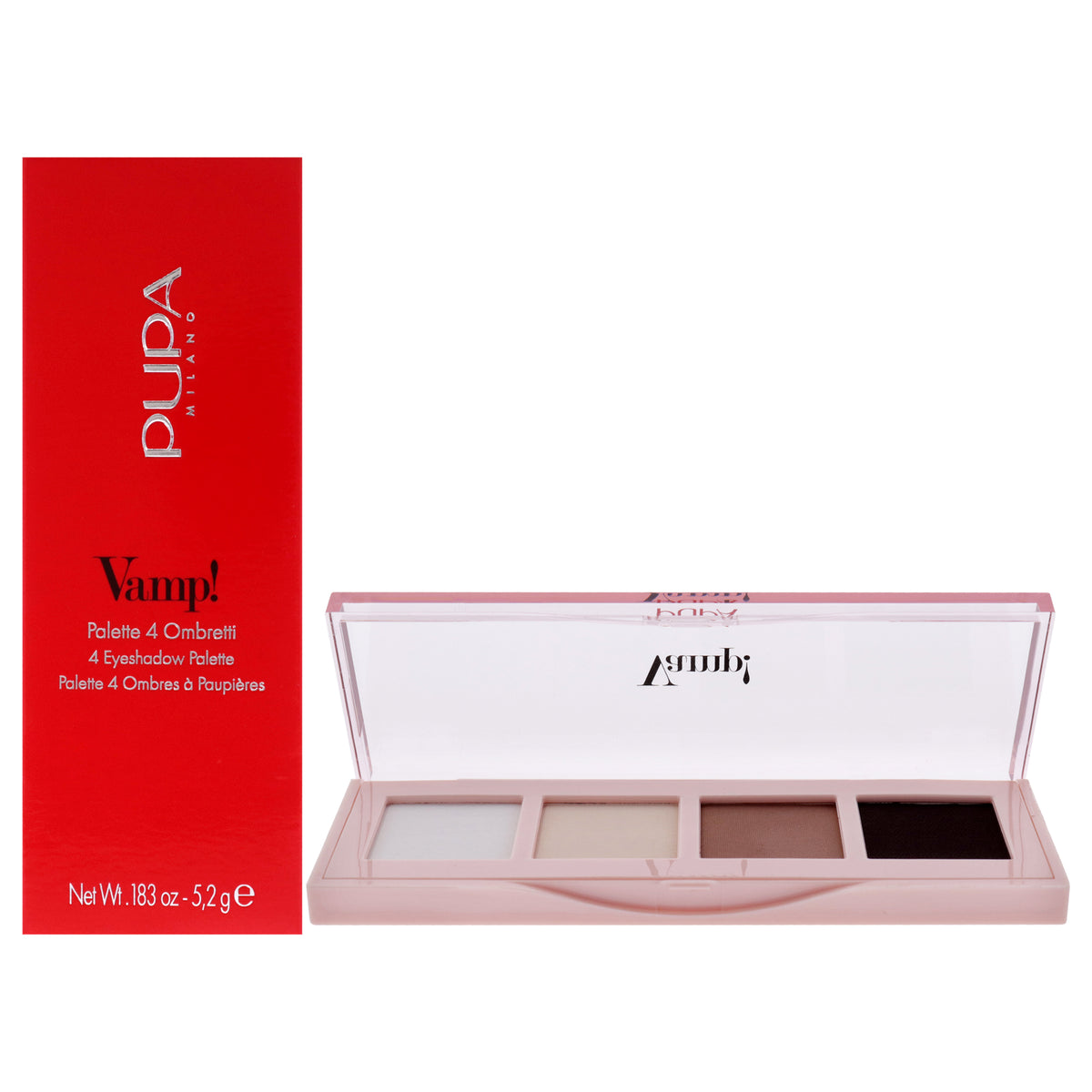 Vamp 4 Eyeshadow Palette  001 Natural Matt by Pupa Milano for Women  0183 oz Eye Shadow