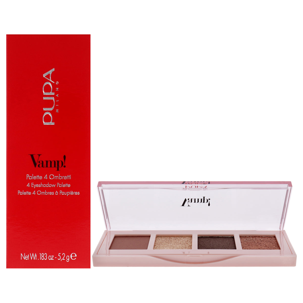 Vamp 4 Eyeshadow Palette  002 Gold Bronze by Pupa Milano for Women  0183 oz Eye Shadow