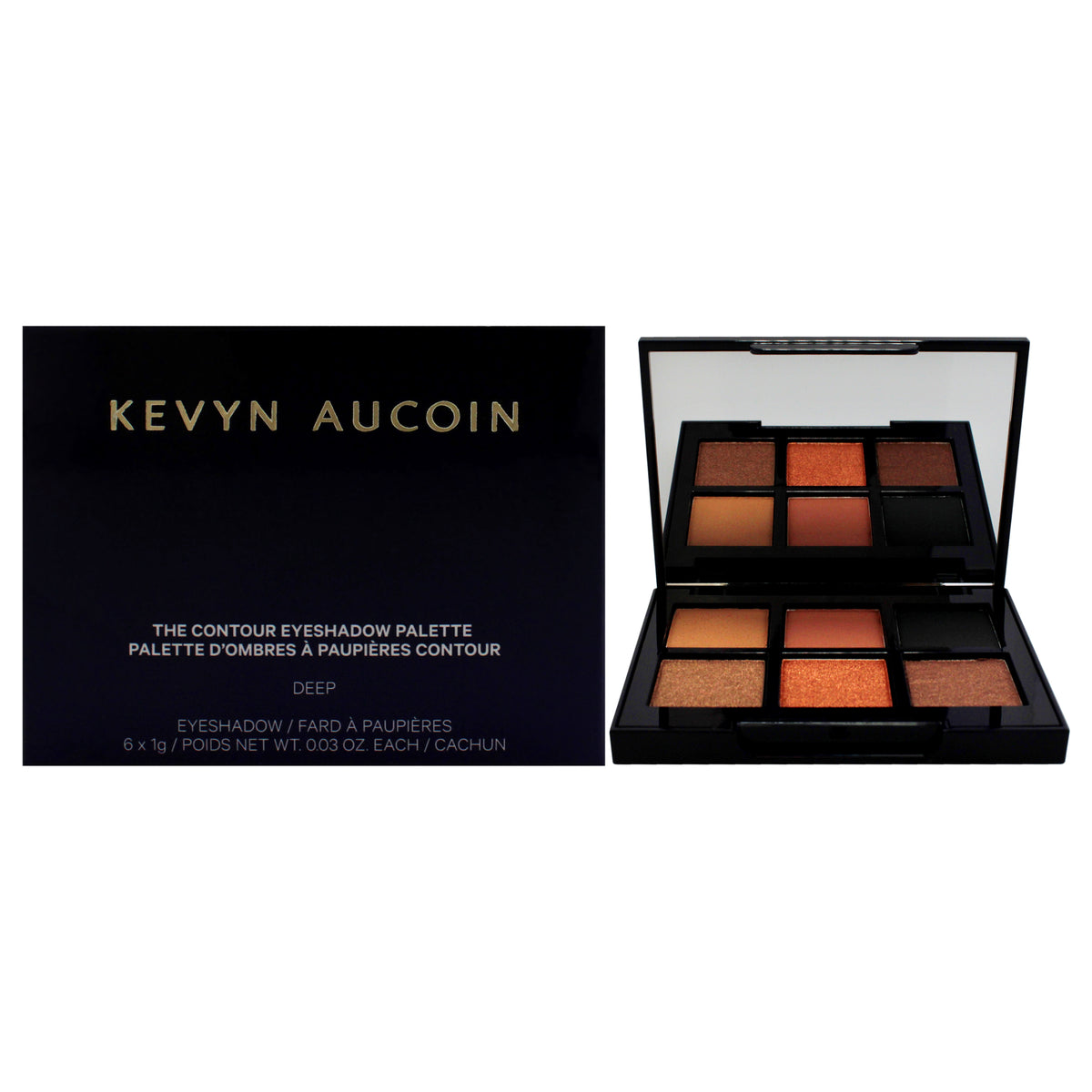 The Contour Eyeshadow Palette  Deep by Kevyn Aucoin for Women  018 oz Eye Shadow