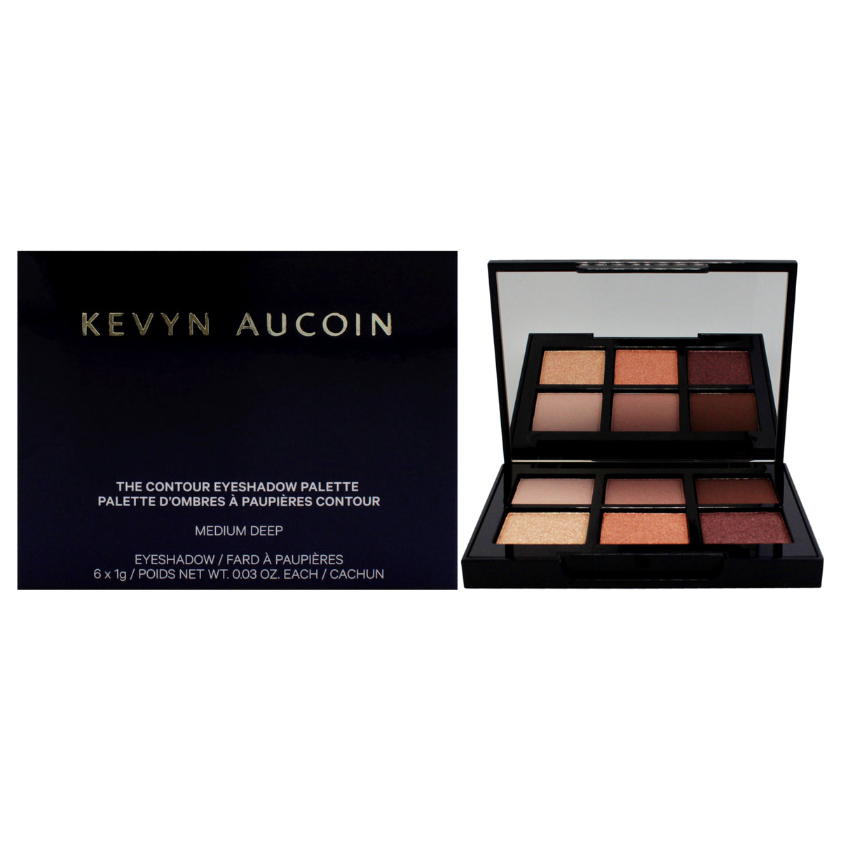 The Contour Eyeshadow Palette  Medium Deep by Kevyn Aucoin for Women  018 oz Eye Shadow