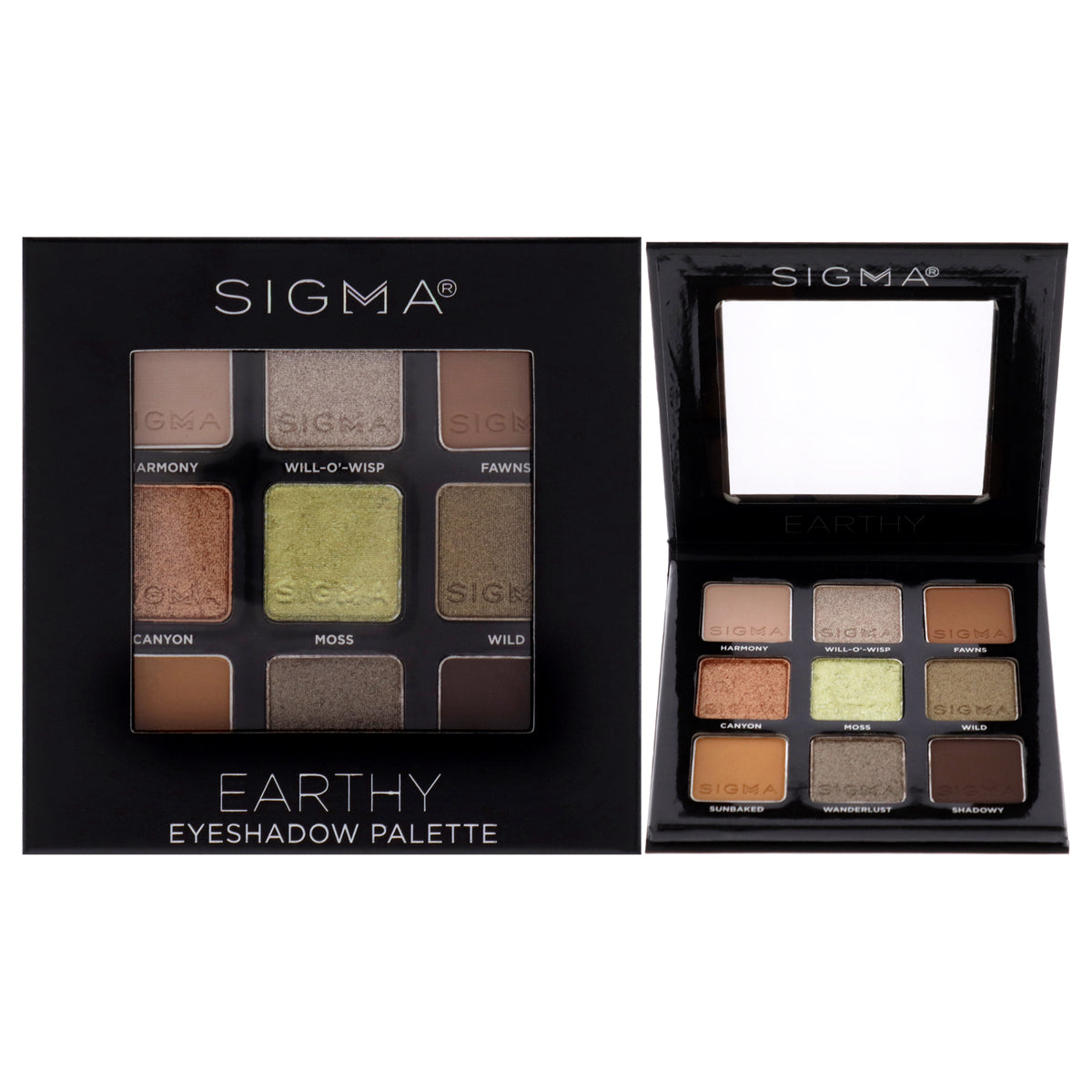 Eyeshadow Palette  Earthy by SIGMA for Women  032 oz Eye Shadow