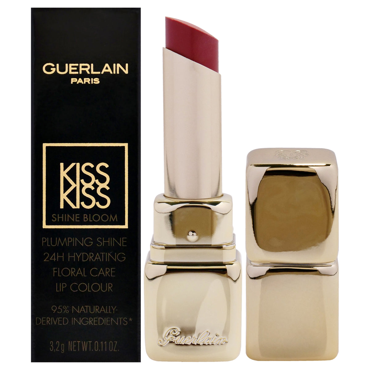 Kiss Kiss Shine Bloom Lipstick 119 Floral Nude by Guerlain for Women  011 oz Lipstick