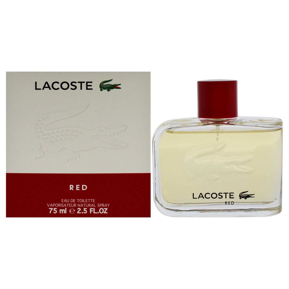 Lacoste Red by Lacoste for Men  25 oz EDT Spray