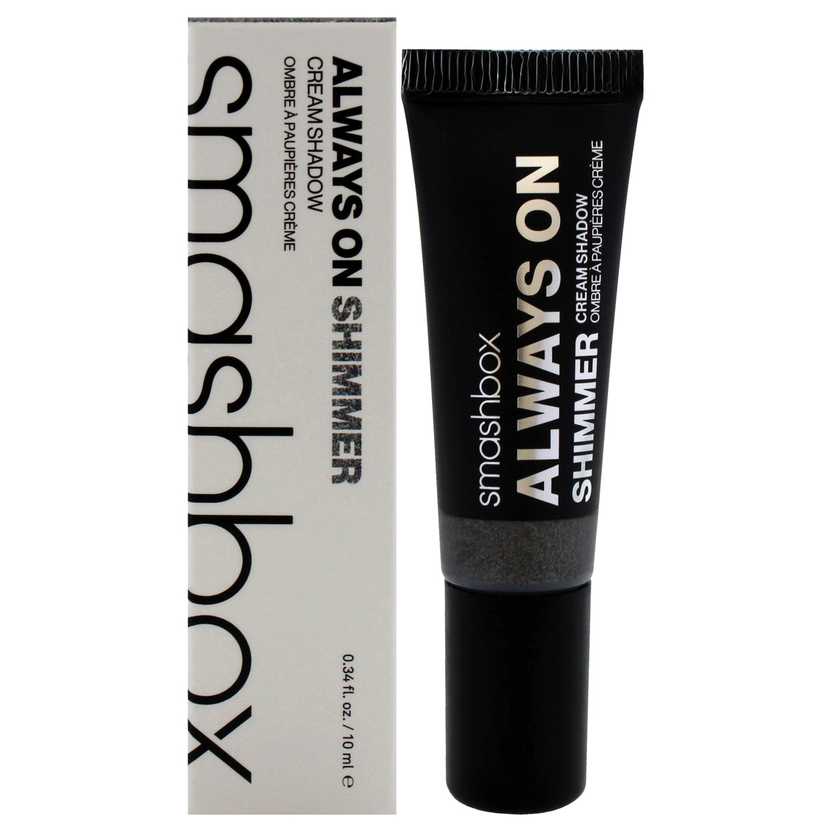 Always On Shimmer Cream Eye Shadow  Charcoal by SmashBox for Women  034 oz Eye Shadow