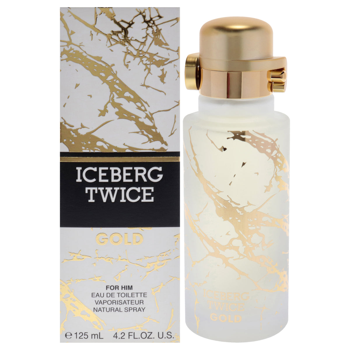 Twice Gold by Iceberg for Men  42 oz EDT Spray