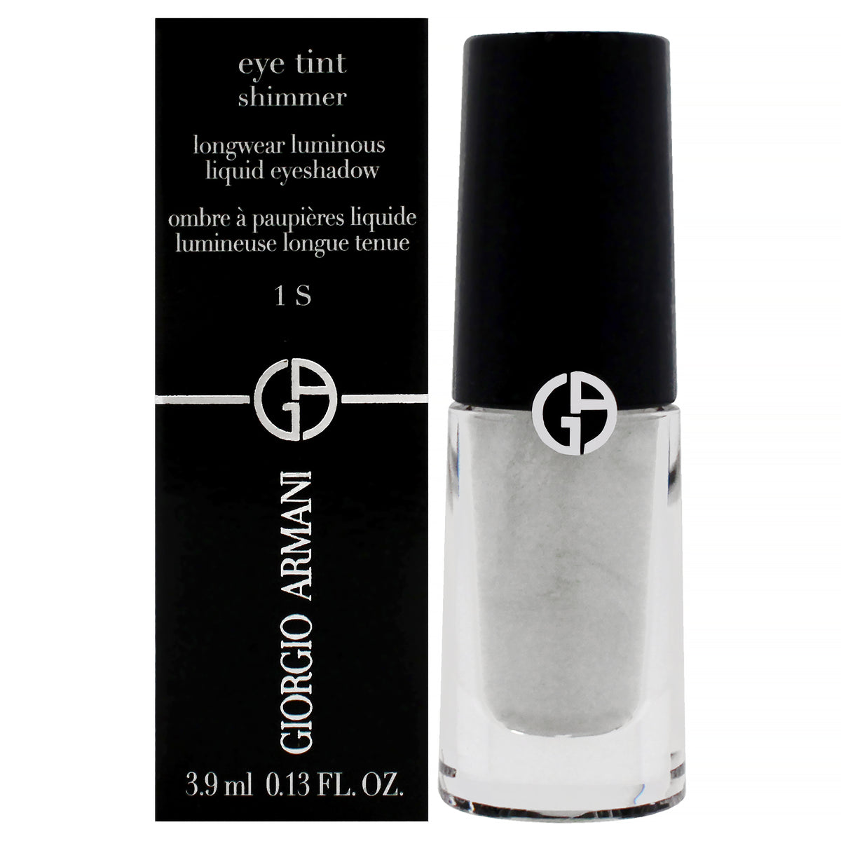 Eye Tint Shimmer Liquid Eyeshadow  1 S Silver by Giorgio Armani for Women  013 oz Eye Shadow