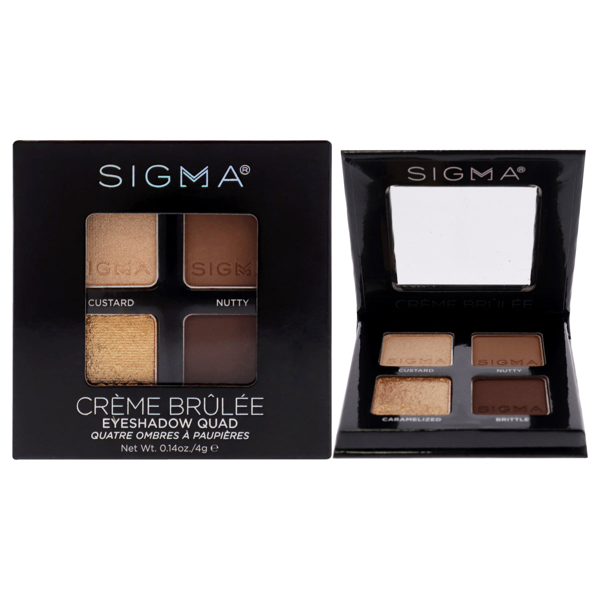 Eyeshadow Quad  Creme Brulee by SIGMA for Women  014 oz Eye Shadow