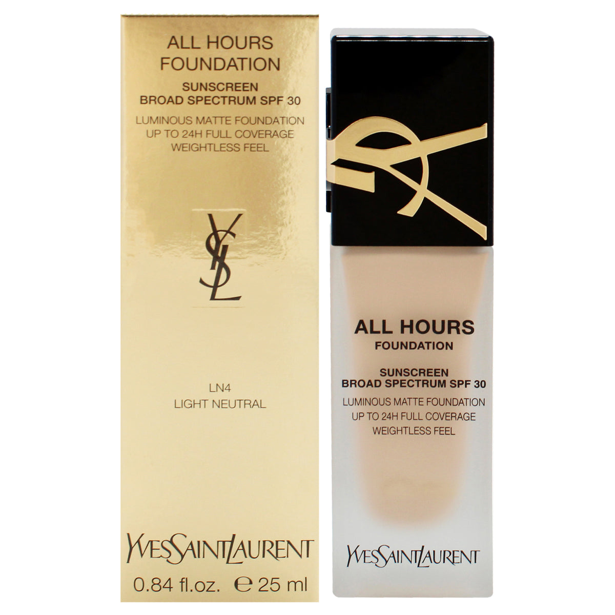 All Hours Foundation SPF 30  LN4 Light Neutral by Yves Saint Laurent for Women  084 oz Foundation