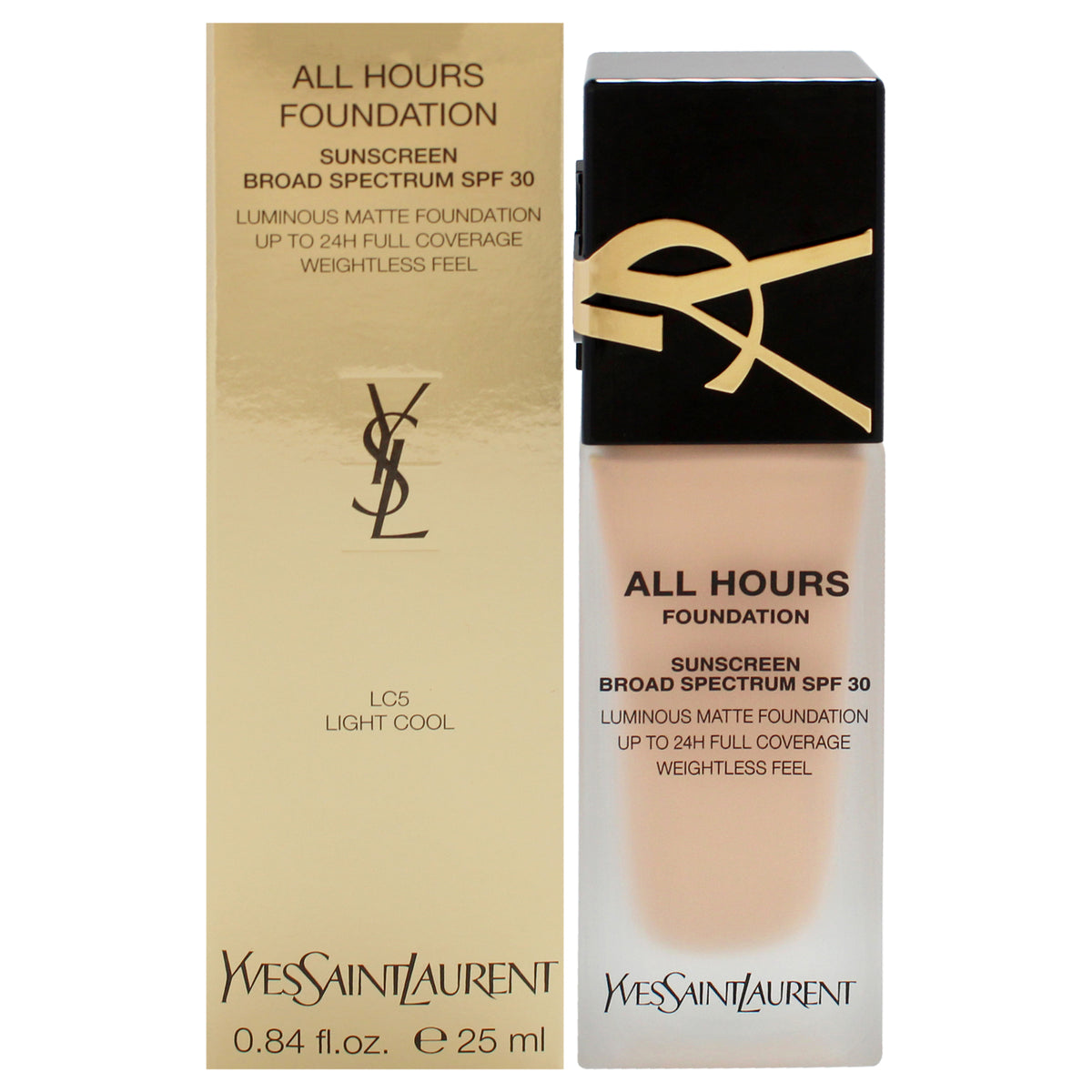 All Hours Foundation SPF 30  LC5 Light Cool by Yves Saint Laurent for Women  084 oz Foundation