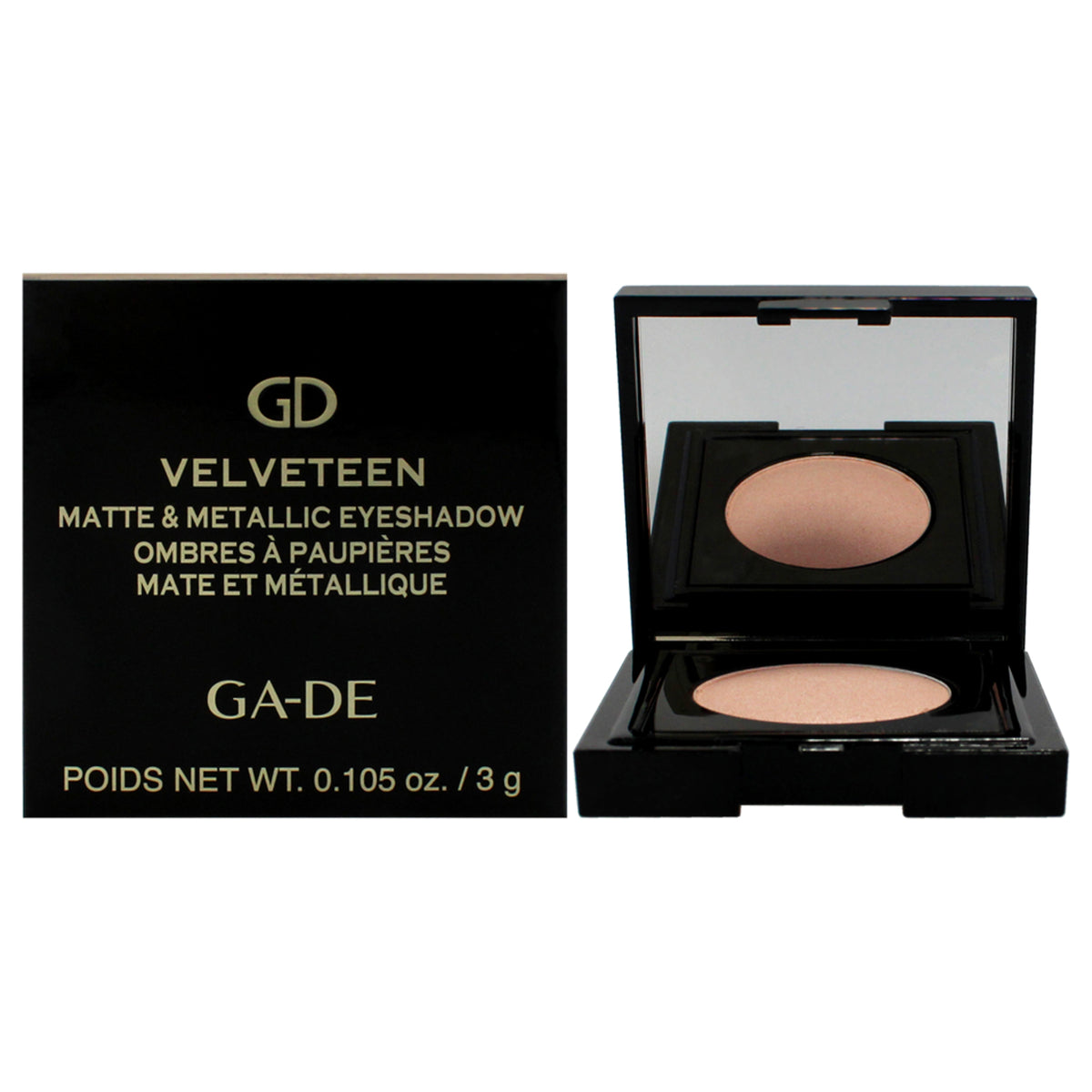 Velveteen Matte and Metallic Eyeshadow  228 Natural by GADE for Women  0105 oz Eye Shadow